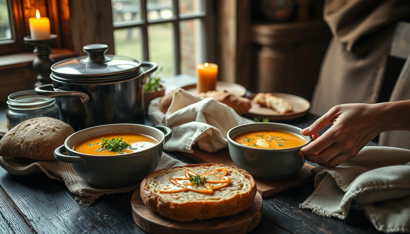 Fresh seasonal ingredients arranged for home cooking