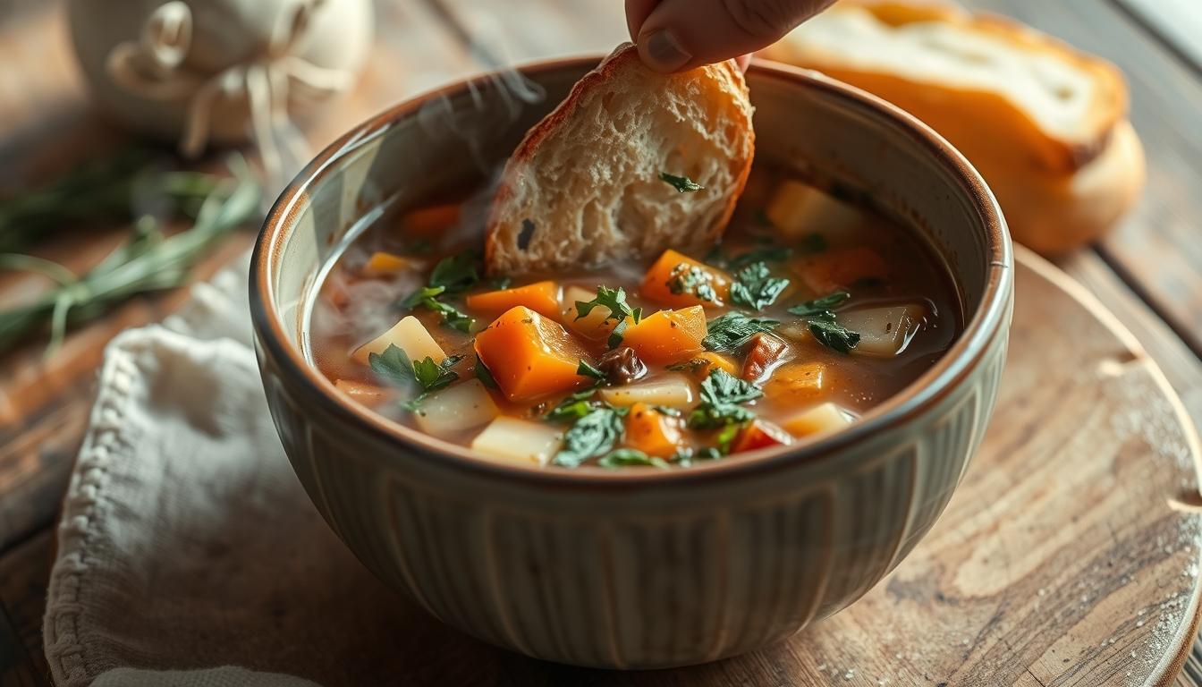 Seasonal meal prepared in a home kitchen